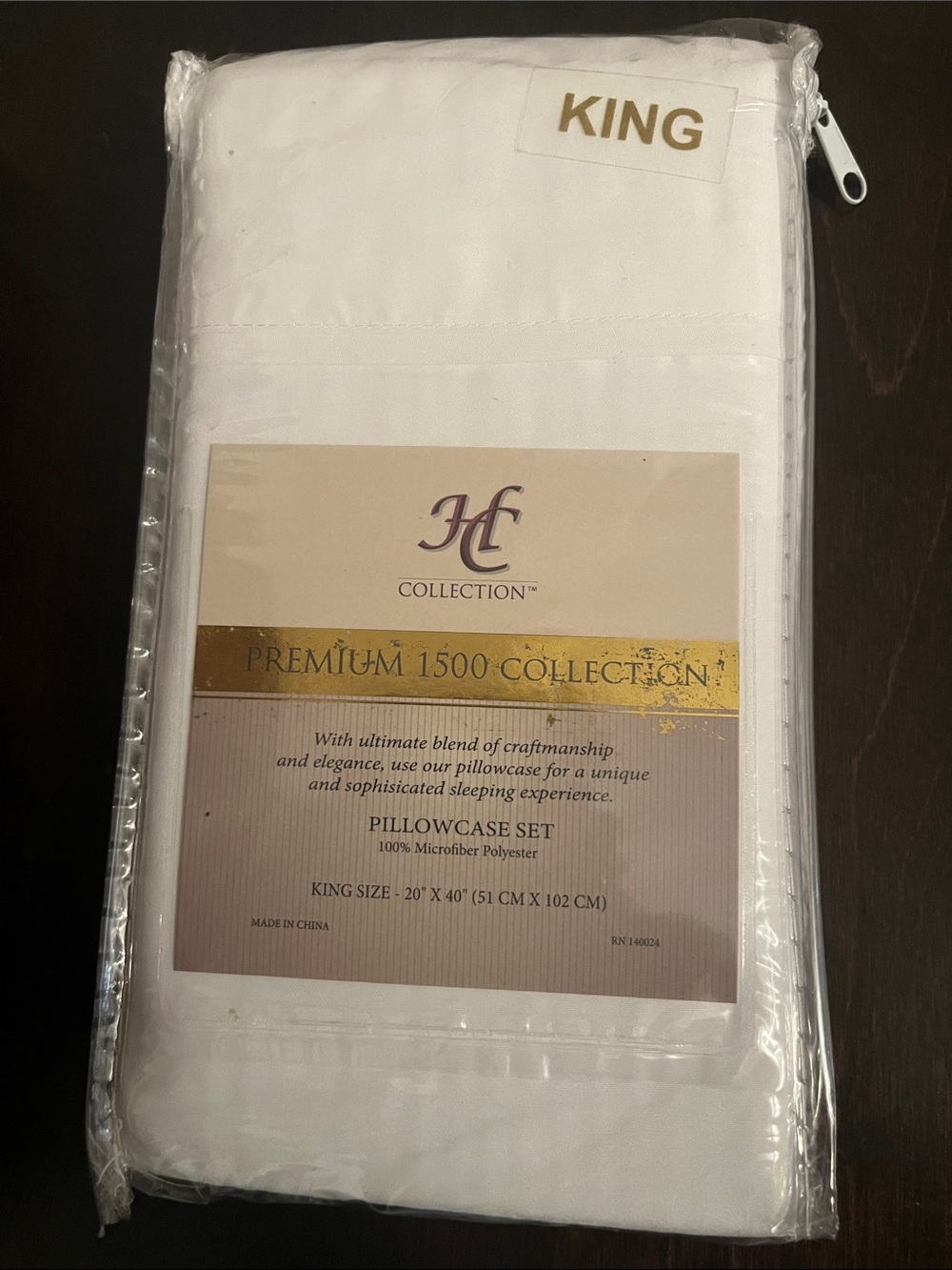 IC COLLECTION White Pillowcase Set - Smooth White Finish